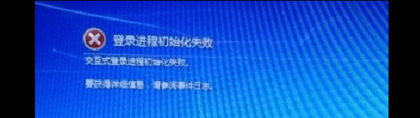 win7登陆进程初始化失败怎么办？